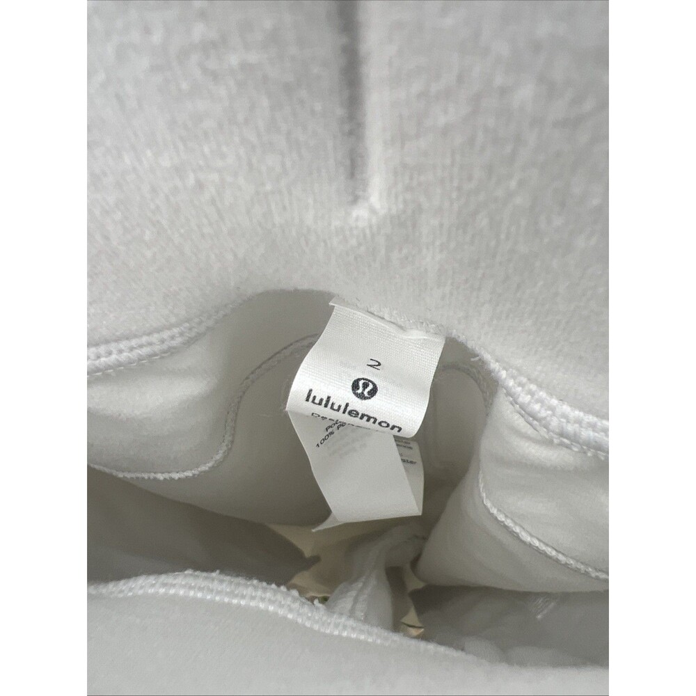 lululemon Women’s 2 White Drawstring Jogger Pants NWOT - Picture 3 of 5